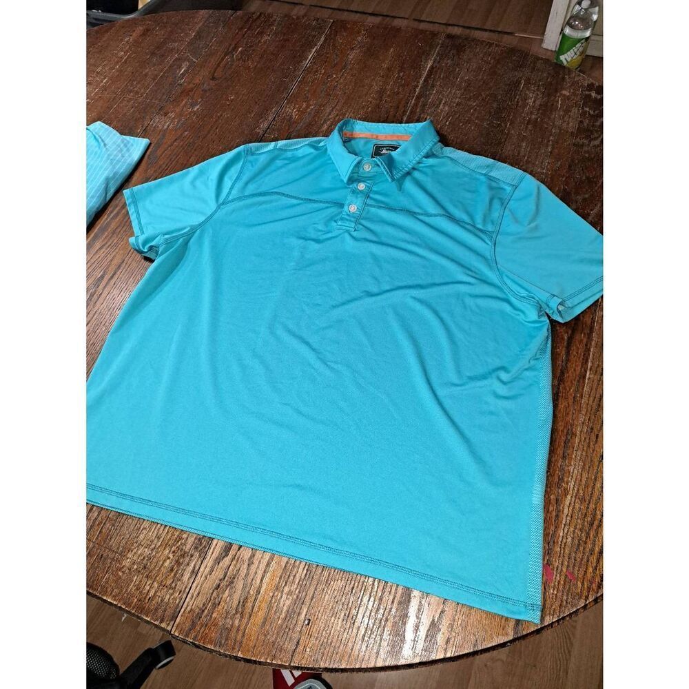 XXL GH Bass Green Blue Short Sleeve Polo Shirt Casual Athleisure Athletic